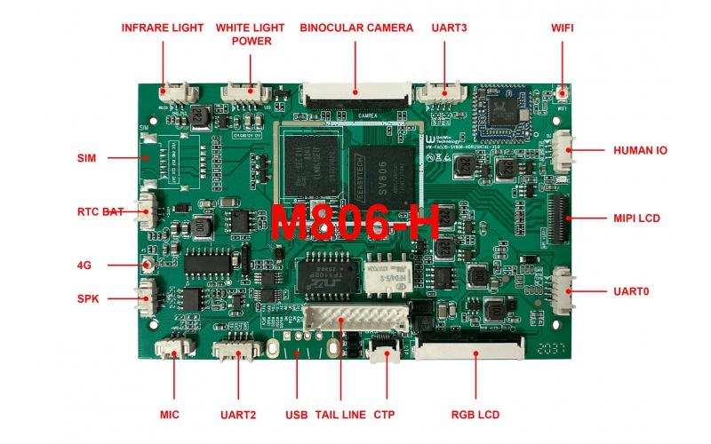 UW-M806-H-V1.0人臉考勤/閘機(jī)主板